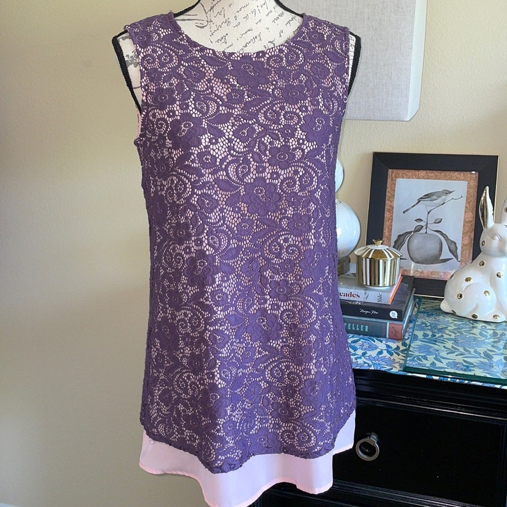Signature Collection Lace Tunic Blouse